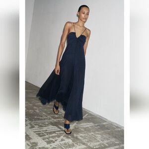 BNWT! Zara Bolka Dot Midi Dress Zw Collection